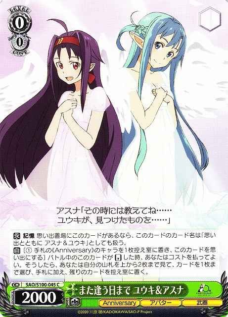 Weiss Schwarz SAO/S100-045 Yuuki Asuna Until the Day We Meet Again C Sword Art Online