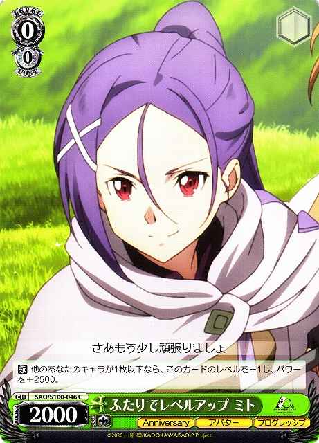 Weiss Schwarz SAO/S100-046 Mito Leveling Up in a Duo C Sword Art Online