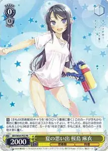 Weiss Schwarz SBY/W64-P02 Mai Sakurajima Summer Memories PR Rascal Does Not Dream Series