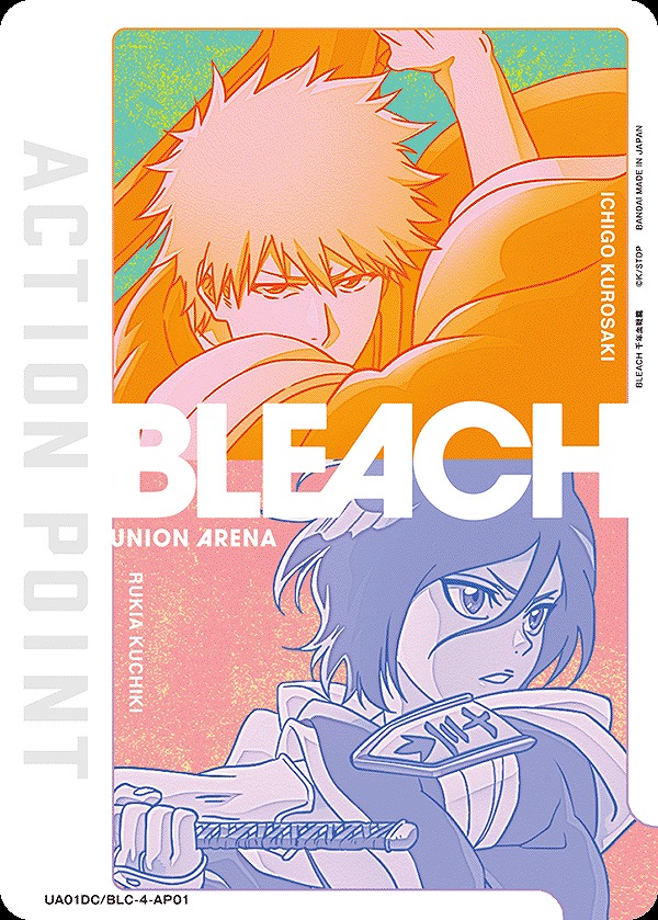 Union Arena UA01DC/BLC-4-AP01 Action Point Ichigo Kurosaki Rukia Kuchiki AP