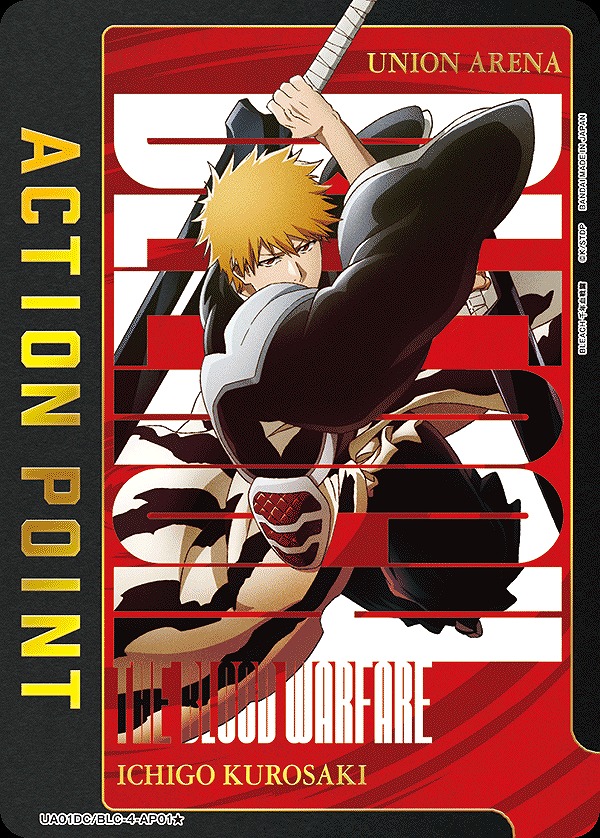 Union Arena UA01DC/BLC-4-AP01 Action point card Ichigo Kurosaki AP [PARALLEL]