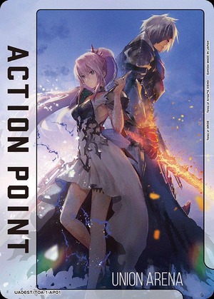 Union Arena UA06ST/TOA-1-AP01 Action point card Alfen Shion white