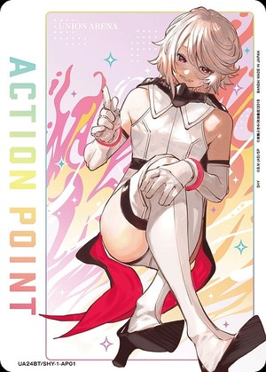 Union Arena UA24BT/SHY-1-AP01 Action point card original by Shai AP