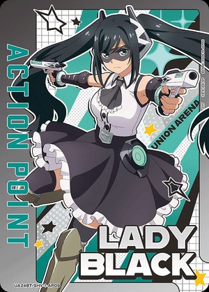 Union Arena UA24BT/SHY-1-AP09 Action point card Lady Black anime AP