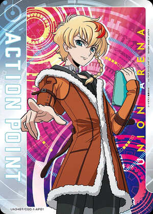 Union Arena UA34BT/CGD-1-AP01 Action point card rose AP
