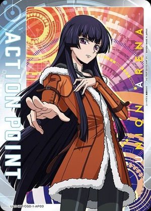 Union Arena UA34BT/CGD-1-AP03 Action point card Sakuya Sumeragi AP