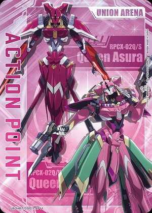 Union Arena UA34BT/CGD-1-AP11 Action point card Quinn Asura Quinn Kuraka AP