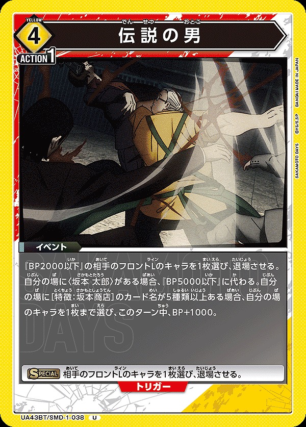 Union Arena UA43BT/SMD-1-038 Legendary Man U