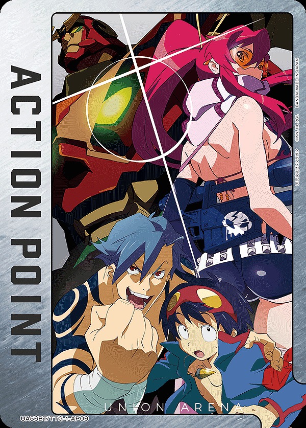 Union Arena UA56BT/TTG-1-AP09 Action Point Kamina Simon Yoko Gurren Lagann AP