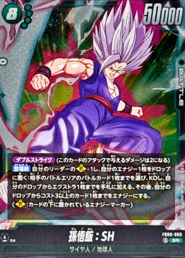 Dragon Ball FB09-060 Son Gohan SH SR