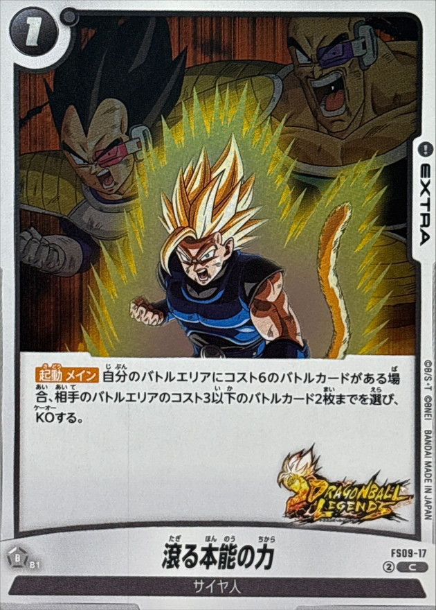 Dragon Ball FS09-17 Burning Power of Instinct C