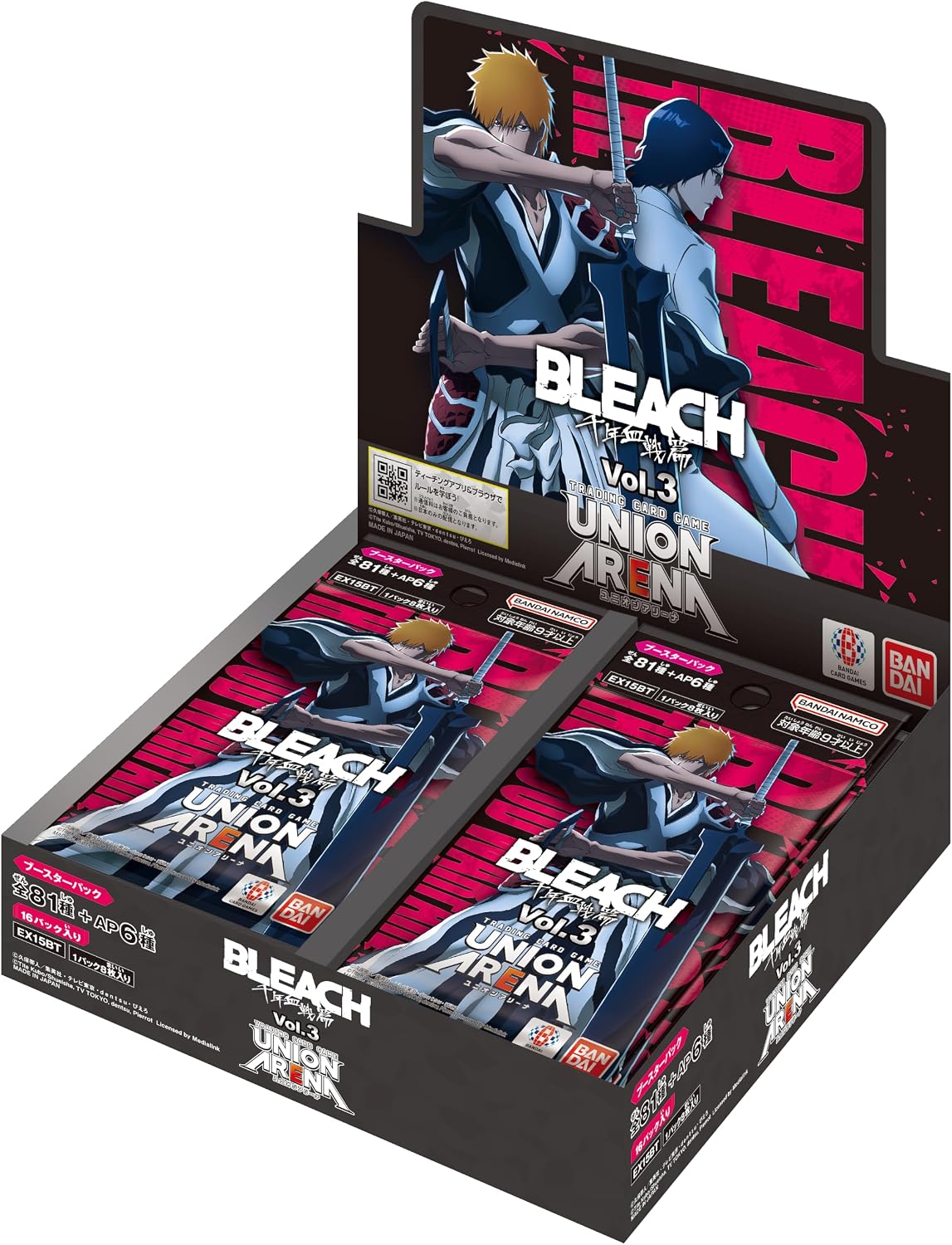 [Tape Cut] Union Arena BLEACH Thousand-Year Blood War Vol.3 Booster Box (EX15BT)